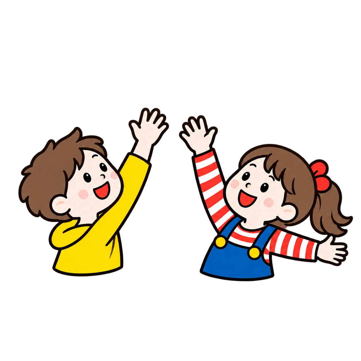 挑戦を応援する子どもたち